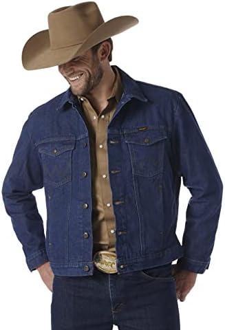 Wrangler mens Cowboy Cut Western Unlined Denim Jacket L