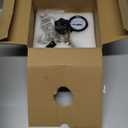 End-of-Line Secondary CO2 Regulator with Sealed Plug, Keg Regulator Gas Inlet &0-60PSI Gauges for Independently Controlling Multiple Homebrew or Commercial Kegs, with Relief Valve & Barbed Outlets (1 Input+ 1 Output)