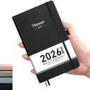 AHGXG Small Pocket Planner 2026-2027, Weekly and Monthly Calendar Planner, 15 Months, JAN 2026 - MAR 2027, Mini Size, Hardcover, Inside Pocket, For Women Men School Home Office Supplies, 3.9''X 6.7'' - Black