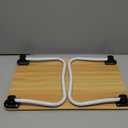 Ruxury Foldable Lap Desk Laptop Stand Bed Desk Table Tray, Breakfast Serving Tray, Portable & Lightweight Mini Table, Lap Tablet Desk for Sofa Couch Floor - Wood (Medium)