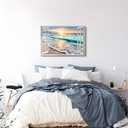 Hardy Gallery Open Window Sunset Beach Canvas Wall Art 36x24 Inch