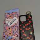 Petitian for iPhone 15 Pro Max Case with Wallet - Women Girls Cute Girly Aesthetic Unique Design with Leather Credit Card Holder Cardholder Stand Wristband for Apple 15 Promax, Cherry