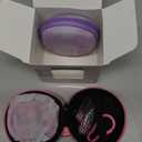 2 Packs of Aesthetic Earbuds Set with case for Kids and Teens for School, Wired Headphones with case and Small Ear Tips, Ear Buds, 3.5mm Earphones for Phone and PC Laptop(Pink-Purple)