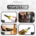 Esatto 50 Pieces Plastic Bottle Pourer or Liquor Spout Pourer - Versatile as a Drink Pourer, Alcohol Pourer Spouts and Syrup Easy Pourer Dispense - Easy Install, Durable, Professional Bar Tool