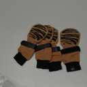 DOK TigerToes Premium NonSlip Dog Socks for Hardwood Floors  ExtraThick Grip that Works Even When Twisted  Prevents Licking, Slipping, and Great for Dog Paw Protection (Cool Caramel, Large)