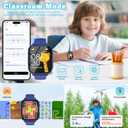4G Kids Smart Watch GPS Tracker, Smartwatch for Kid with Video Calling, Voice Chat, Class Mode, SOS, Pedometer, Alarm, SIM Card HD Touch Screen Phone Watch Gift for 4-12 Girls Boys (Blue)