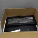 LOHASOK Bread Box for Kitchen Countertop Large Bread Box Farmhouse Bread Container Bread Storage with Window Bread Holder Black