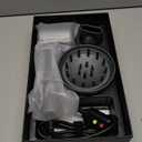 Hair Dryer, 160000 RPM High-Speed Ionic Blow Dryer with Magnetic Diffuser, Fast-Drying Hair Dryer for Women, 500M Negative Ions Frizz Control, Low-Noise Hairdryer for Home & Salon (Gray)