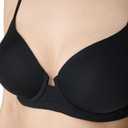 Maidenform Women's Underwire Bra, Barely There No-Show Bra, Full Coverage, Adjustable & Convertible Straps (Black)