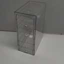 Prsildan Acrylic Drawer Makeup Organizer with 5 Drawers, Hair Accessories Organizer, Office Desk Organization, Clear Stackable Storage Drawers for Vanity, Countertop, Craft, Jewelry