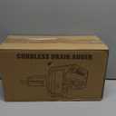 Ecarke Cordless Drain Auger 25Ft Compatible with Makita 18V Battery: 610 RPM Electric Plumbing Snake Drain Auger Spiral Machine, Powerful Drain Cleaner With Towel & Gloves for Kitchen,Sewer(Tool Only)