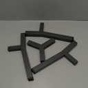 SHAINFUN Grey Elevated Dog Bowls Stand for Large Medium Breeds, 11" Height Adjustable Width 7-10.7", Single Tall Feeder Holder (Bowl Not Included)