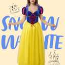 Spooktacular Creations Snow Princess Dress Costume Women, Adult Halloween Costume with Headwear for Theme Parties (Yellow, L)
