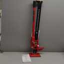 Big Red ARA9446R Torin 33" Ratcheting Off Road Utility Farm Jack, 3 Ton (6,000 lb) Capacity, Red