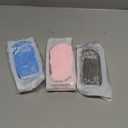 3Pcs Magic Exfoliating Bath Sponge, 3D Super Soft Exfoliating Bath Sponge, Remover Dead Skin for Adults Children and Pregnant Women, Reusable (Blue+Pink+Gray)