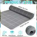 3 x 10FT Drainage Pool Flooring Mats PVC Splash Matting Mesh Hollow Doormat Roll Non Slip Swimming Pool Mat for Outdoor Indoor Heavy Duty Commercial Anti Slip Floor Mats Garage Restaurant Sauna SPA