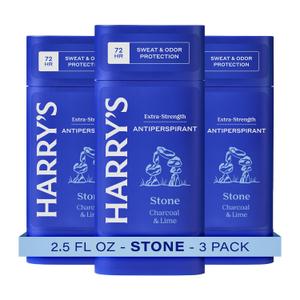 Harry's Extra-Strength Antiperspirant Deodorant, Sweat & Odor Control Antiperspirant for Men, Stone, 2.5 oz Pack of 2