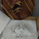 Acacia Wood Cake Stand with Lid  12" Round Cake Holder & Dessert Stand, 2-in-1 Charcuterie Board & Serving Platter for Cheese, Fruit  Acrylic Dome, Wedding Party Centerpiece