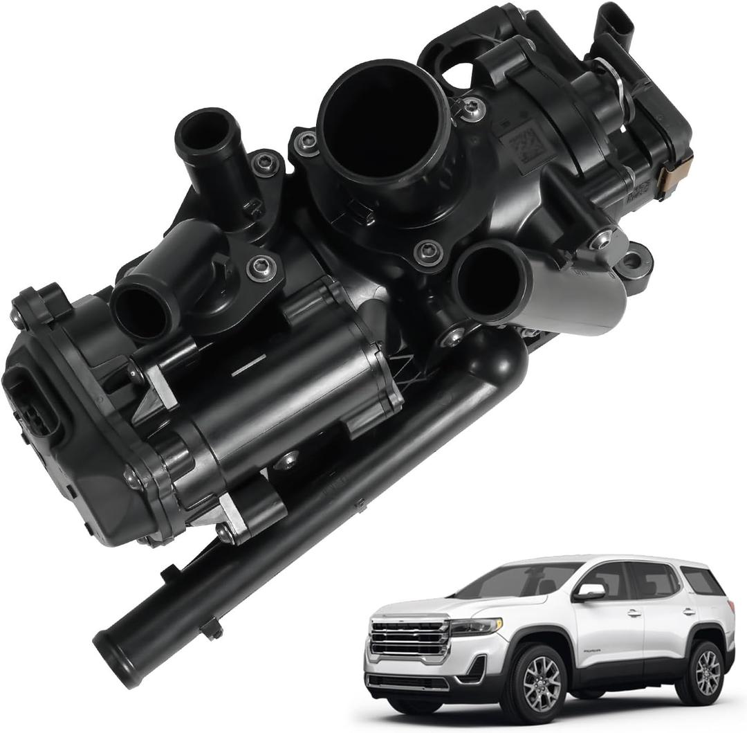 55516369 Engine Coolant Flow Control Valve Fit for Buick Envision, Cadillac XT4/XT5/XT6, Chevy Blazer, GMC Acadia, 2.0L 2019-2023#Replace TA9127 55509070 Coolant Thermostat Housing Assembly