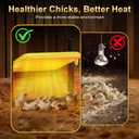 Brooder Plate for Chicks, 50-158°F Brooder & Chicken Heater for Coop with Smart Thermostat, UL certified Radiant Chick Heat Plate for Poultry, 5-Height & 360 Adjustable Angle, Winter Heating