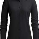 siliteelon Button Down Shirts for Women Stain Shield Long Sleeve Dress Shirts Wrinkle-Free Collared Work Office Blouses