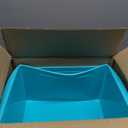 Storex Extra-Large Book Bin, Interlocking Plastic Organizer for Home, Office and Classroom, Teal, 6-Pack (71134U06C)