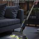 eous Cordless Electric Mop, Electric Spin Mop with Detachable Water Tank | Lightweight Electric Floor Mop for Hardwood Tile Laminate Floor, LED Headlights, Self-Propelled, Long-Lasting Battery