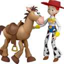 Mattel Disney and Pixar Toy Story 5 Jessie & Bullseye | 7-inch Playscale Action Figures 2-Pack, Posable, Removable Cowboy Hat