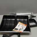 Snow Shovel for Driveway, Snow Removal Shovel with Ergonomic D-Grip Handle, 48-inch Long Lightweight Shoveling Tool, Large Capacity Shovel for Garden, Car Garage, Home Sidewalk and Camping, Black