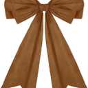 1 Pcs Large Khaki Coquette Bow For Backdrop 27.6 X 21.7 Inches Big Khaki Bows Room Wall Decor Giant Ribbon Tie Hanging Gift for Birthday Bachelorette Party Girl Baby Shower Bridal Shower Wedding