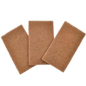 Full Circle Neat Nut Walnut Scour Pads, Pack of 3 Dual-Sided Non-Scratch Dish Scrubbers Made with Plant-Based & Recycled Materials, Durable Kitchen Cleaning Supplies