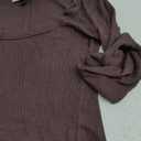 Universal Thread Women's Ribbed Long Sleeve Scoop Neck T-Shirt XS, Coffee