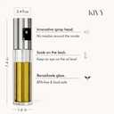 KIVY Glass Oil Sprayer for Cooking Precise Oil & Vinegar Spray Bottle Oil Mister Spray Bottle for Food  Includes Funnel  Perfect for Cooking & Air Fryer (Glass)