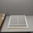 HVAC Premium 18" X 18" Aluminum Return Filter Grille for 1" Filter - Easy Airflow - Linear Bar Grilles [Outer Dimensions: 20.5"w X 20.5"h]