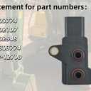 EGR Pressure Sensor MIU803774 for John Deere 310L 50G 331G 204L 75G 7400A - Replaces 129978-12700 MIU802107 MIU802948 A-MIU803774 - Direct Fit, High Precision Sensor