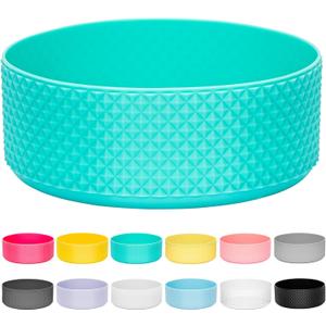 Protective Water Bottle Boot Compatible with Hydro Flask, Protective Silicone Boot for Hydro Flask 64 oz Sports Water Bottles, Anti-Slip Bottom Sleeve Cover for Bottles of 4.72in