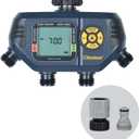 Melnor 65140AMZ 4 Zone Digital Timer, Black, Yellow
