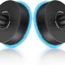 YOHOM Suction Cup Hooks for Shower Bathroom Cup Wall for Inside Vacuum Windows (2 Metal Matte Black, 2 Metal Matte Black)