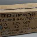 4FT Christmas Tree with 100 Lights, Potted Artificial Christmas Tree Outdoor Decor 8 Mode Timer Waterproof with Real-Like Tips & Round Branches for Front Door, Porch, Pack of 2 (Green) 