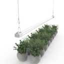 LED Grow Light 4FT Full Spectrum Compact Linkable Lighting Fixture for Indoor Greenhouse Year Round Plant Seedlings, Essential Grow Slim Hanging Suspended Strip