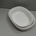 CorningWare Ceramic Bakeware Set with Lids Chip and Crack Resistant Stoneware Baking Dish, Microwave, Dishwasher, Oven, Freezer and Fridge Safe, 6-Piece French White