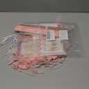 OuMuaMua Pink Rose Gold Birthday Party Decorations Set, Rose Gold Glittery Happy Birthday banner, Tissue Paper Pom, Circle Dots Garland and Tassel Garland for BDAY Party Decorations