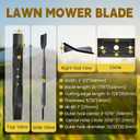 42 Inch Mower Blade for John Deere, Mulching Lawn Mower Blades for John Deere 42'' Deck with Circle Hole L100 L110 L111 L108 L118 Lawn Tractor Replace GX20249 GX20433 GY20567