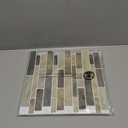 Vamos Tile 10 Sheets Peel and Stick Kitchen - 12" x 12" Premium Tile Backsplash 3D Wall Tiles (Brown)