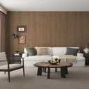 Boobest Large Size 48"x196" Brown Wood Wallpaper Peel and Stick Wood Grain Contact Paper Waterproof Removable Self Adhesive Dark Faux Wood Wallpaper for Bedroom Bathroom Living Room Classroom Walls