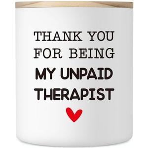 Christmas Thank You Gifts for Best Friends Her Him, 10OZ Birthday White Elephant Thanksgiving Gifts for Therapist Wife Husband Boyfriend Girlfriend Coworkers Friendship Lavender Scented Candles