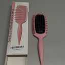 Candy Brush Curl Defining Hair Brush for Effortlessly Detangling Shaping and Styling Curls, Curl Brushes with EdgeLift for All Wet or Dry Hair Types for Women and Girl, Reduce Pulling and Frizzing (Pink)