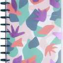 Happy Planner Disc-Bound Mid-Year 12-Month Academic Planner July 2024June 2025, Classic-Size Planner for School, Abstract Florals, 72 Pages, 12 Dividers, 2 Sticker Sheets, 7" x 9 3/4"