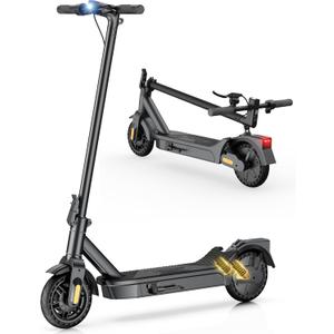 Electric Scooter for Adults 600W Peak Motor, 20 MPH Fast Speed, 15-20 Miles Long Range, 8.5" Tire Foldable E-Scooter Commuter with App, Dual Rear Suspension, Dual Braking System