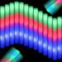 205 PCS Foam Glow Sticks, Glow Sticks Bulk Party Pack, Glow In Tthe Dark Party Supplies, Glow Foam Sticks Bulk with 3 Modes Colorful Flashing, Foam Light up Sticks for Wedding, Raves, Birthday
